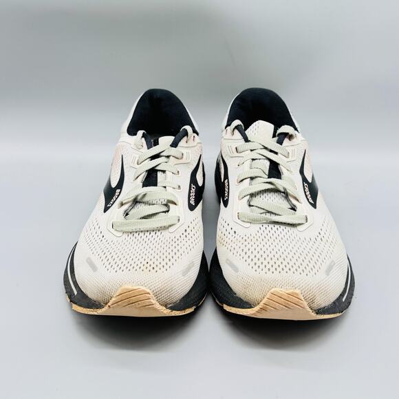 Brooks Shoes Womens 9 White Black Adrenaline GTS 22 Running Athletic Sneakers - Picture 3 of 11